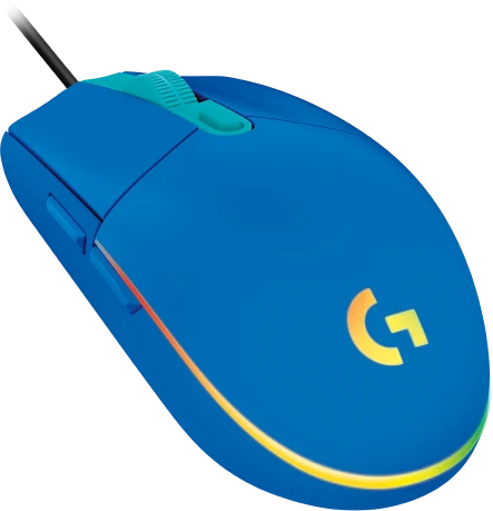 Мышь Logitech игровая проводная G203, синий