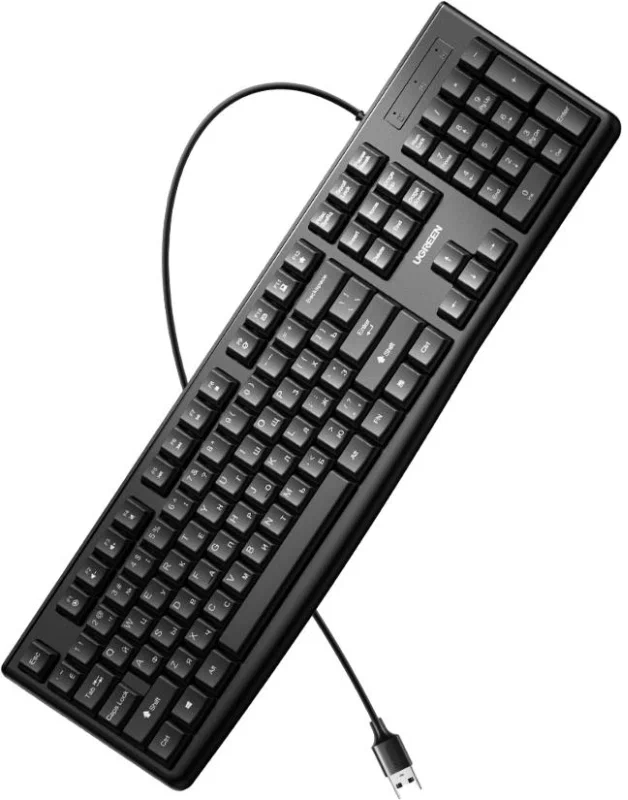 Клавиатура UGREEN KU003 USB мембрана, черный