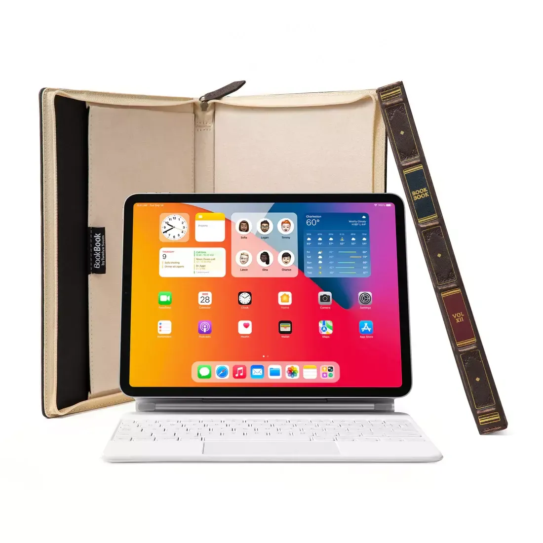 Чехол-книга Twelve South BookBook Cover V2 для iPad 12.9" (3/4/5) M1 и клавиатуры