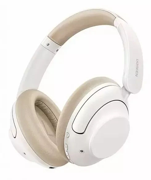 Наушники UGREEN HP202 HiTune Max5 Hybrid Active Noise-Cancelling Headphones накладные шумоподавление, белый