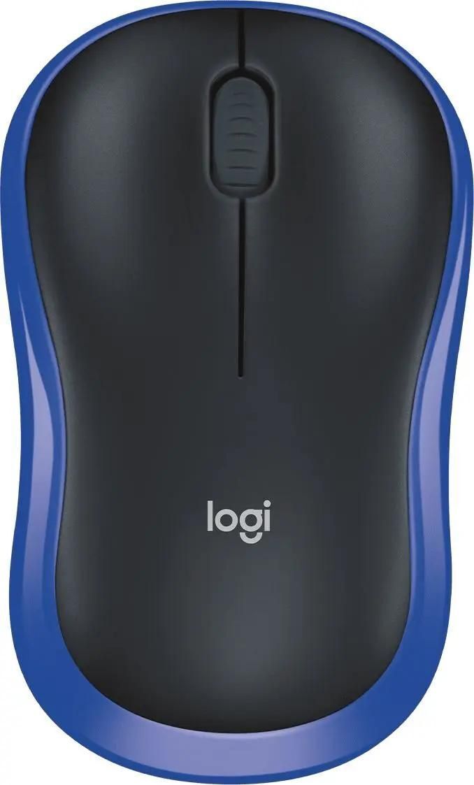 Мышь Logitech беспроводная M185, синий
