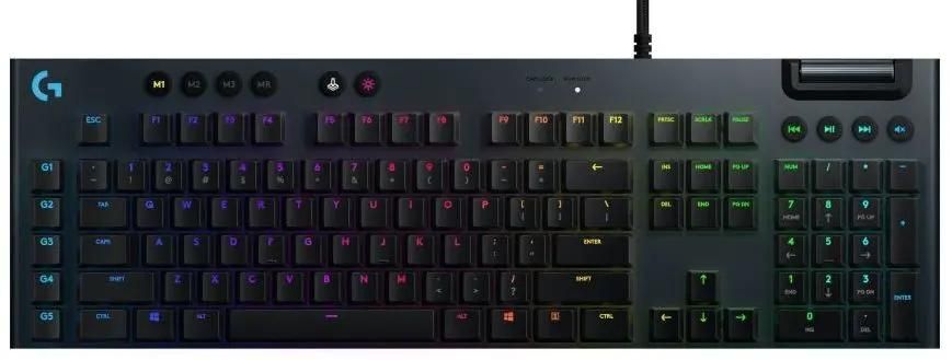 Клавиатура Logitech G815 LIGHTSYNC RGB RUS, черный