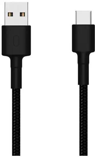 Кабель Xiaomi USB-кабель XIAOMI Mi Braided USB Type-C Cable SJX10ZM 100см чёрный XIAOMI Mi Braided USB Type-C Cable 100c