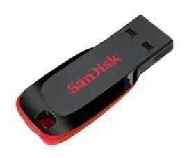 Флешка USB SanDisk 32GB Cruzer Blade USB 2.0 USB 2.0 flash drive Red/Sleek Black