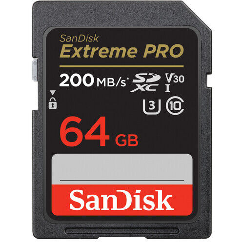 Карта памяти SanDisk 64GB Extreme PRO UHS-I SDXC 200MB/s