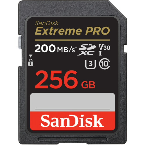 Карта памяти SanDisk 256GB Extreme Pro UHS-I SDXC 200MB/s