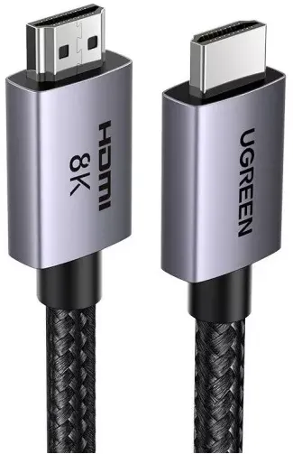 Кабель UGREEN HD171 25908 HDMI 2.1 Male To Male 8K Cable 1м, Grey