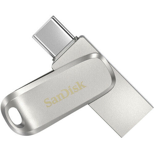 Флешка USB SanDisk 64GB Ultra Dual Drive Luxe USB 3.1 USB-C / USB-A 150MB/s Silver