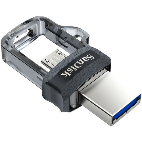 Флешка USB SanDisk 256GB Ultra Dual Drive micro-USB to USB 3.0 Silver/Black