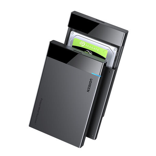 Корпус для диска UGREEN US221 60735 USB-C 3.1 To 2.5'' SATA Hard Drive Enclosure, Black
