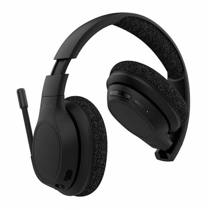 Belkin Soundform Adapt Over Ear Headset with Boom Mic, Black