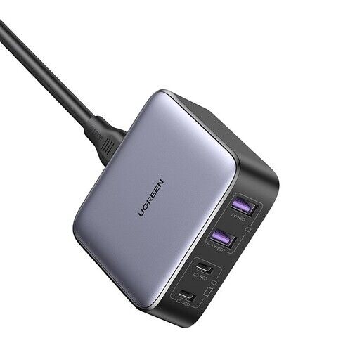 Зарядное устройство UGREEN Nexode 2хUSB-A+2хUSB-C 65W Desktop Fast Charger EU CD327, черный