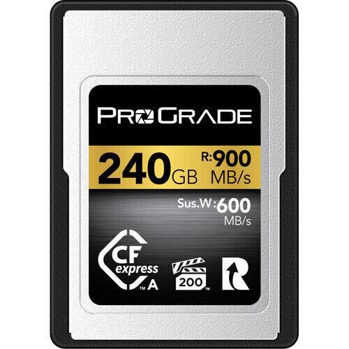 Карта памяти ProGrade Digital CFexpress A 240GB Gold Memory Card 900/800 для Sony A7S III