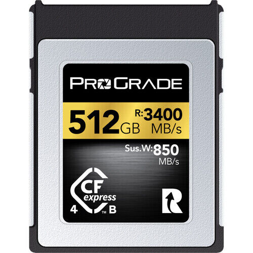Карта памяти ProGrade Cfexpress B 4.0 512GB Gold 3400/3000/850 MB/s