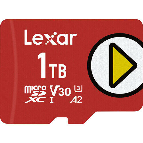 Карта памяти Lexar 1TB PLAY UHS-I microSDXC 150MB/s + SD Adapter