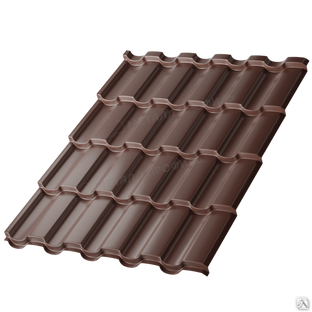 Профиль декоративный Монтерра 0,4 мм RAL 8017 коричневый шоколад 