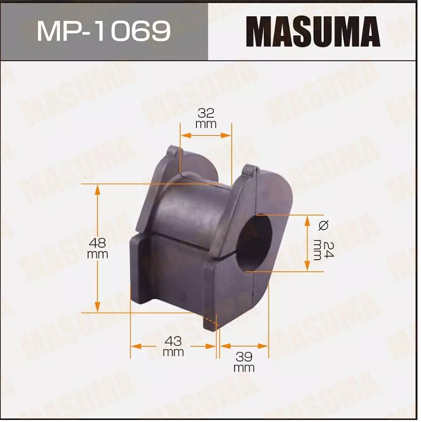 MASUMA Втулки стабилизатора передние MP1069