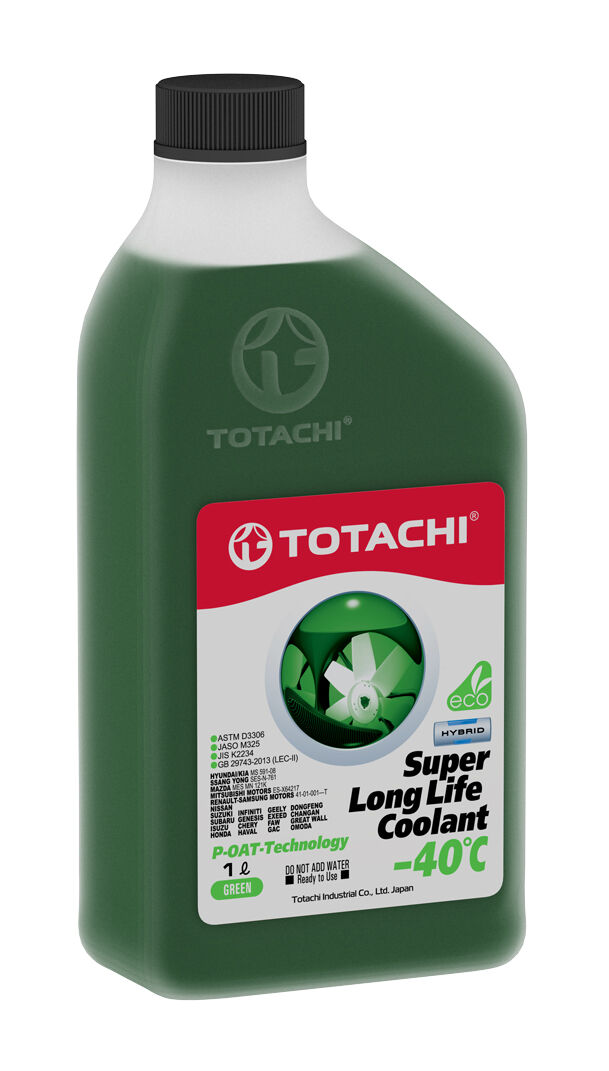 Антифриз Totachi LL GREEN -40°С (зелёный) (1 л.)