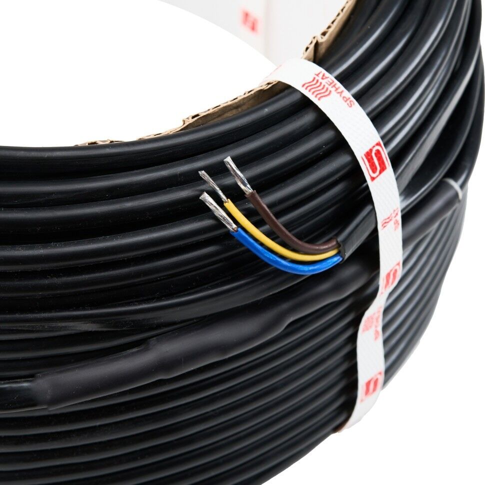 Двухжильный экранированный греющий кабель - секция 30 Вт/м, SPYHEAT MFD-30 (Длина кабеля 6 м (180 Вт))