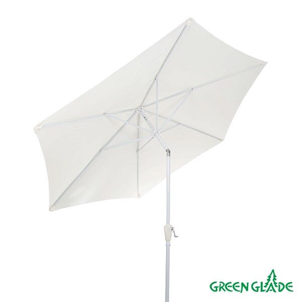 Зонт от солнца пляжный Green Glade A2092 белый d 270 см 67268 2