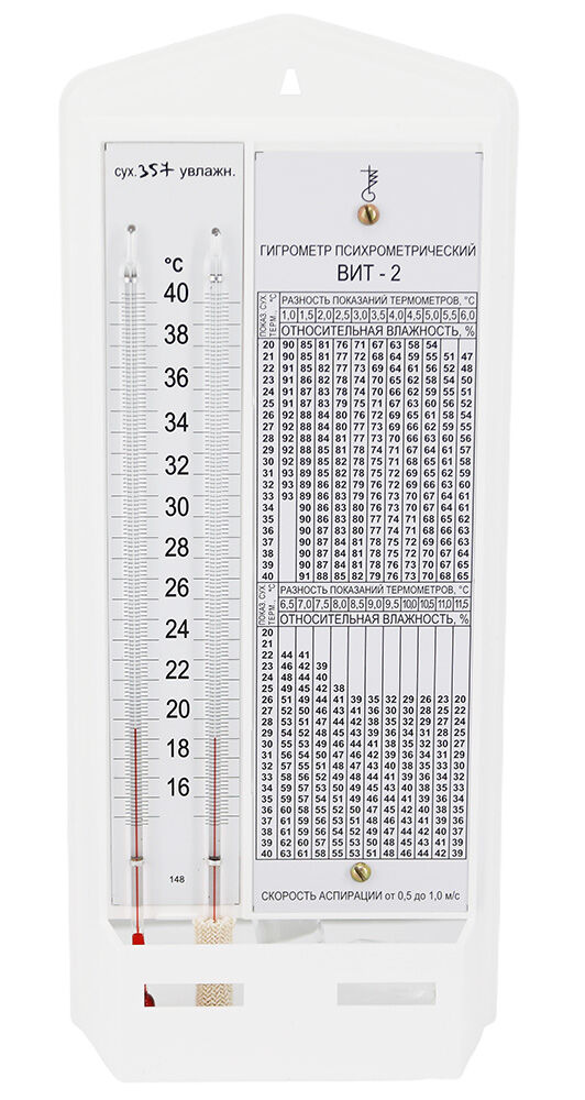 Гигрометр психрометрический Термоприбор ВИТ-2 с поверкой 78813