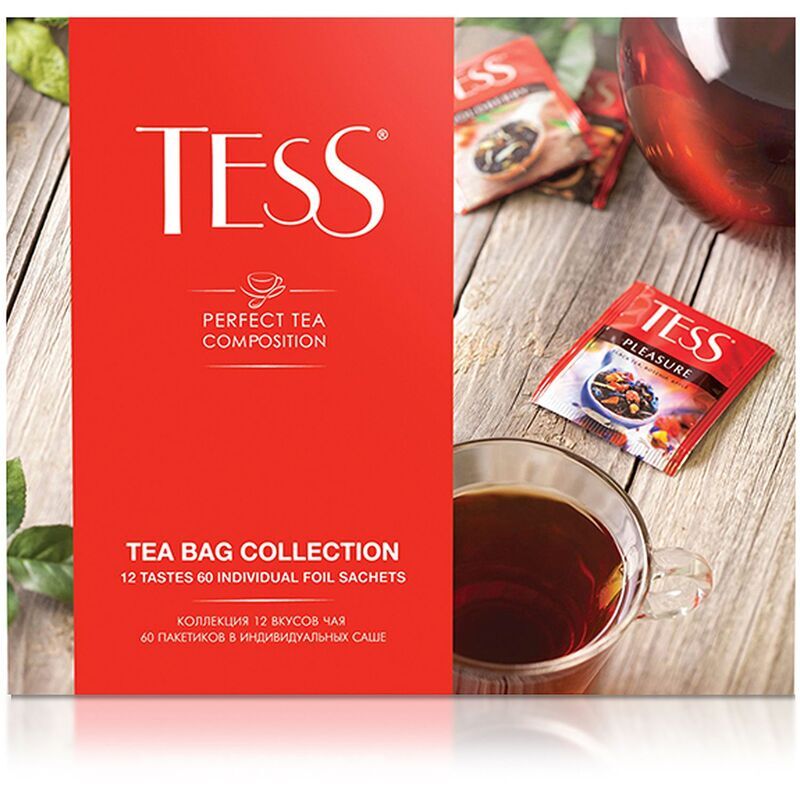 Чай ассорти Tess Tea Bag Collection 60 пакетиков