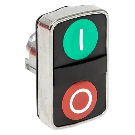 Исполнительный механизм кнопки XB4 "пуск-стоп" плоский возвратный без фиксации, с подсветкой EKF Proxima