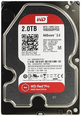 Жесткий диск HDD Western Digital Original SATA-III 2Tb WD2002FFSX NAS Red Pro (7200rpm) 64Mb 3.5''