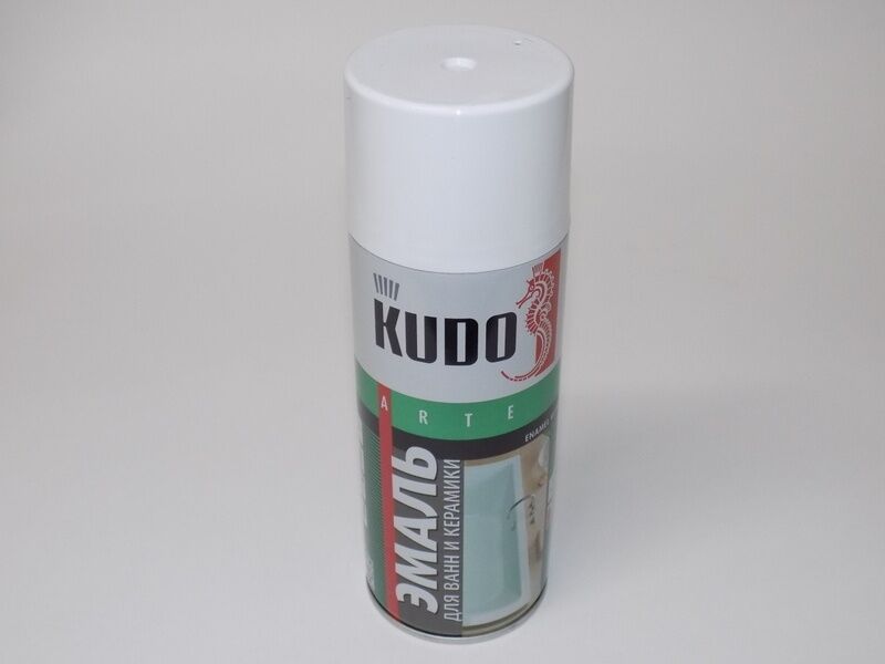 Эмаль для ванн белая KUDO KU-1301 520 мл (аэрозоль)