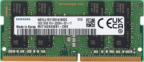 Оперативная память Samsung SO-DIMM DDR4 16GB 3200MHz (M471A2K43EB1-CWE) OEM