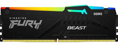 Оперативная память Kingston DDR5 8GB 5600MHz FURY Beast Black RGB (KF556C36BBEA-8)