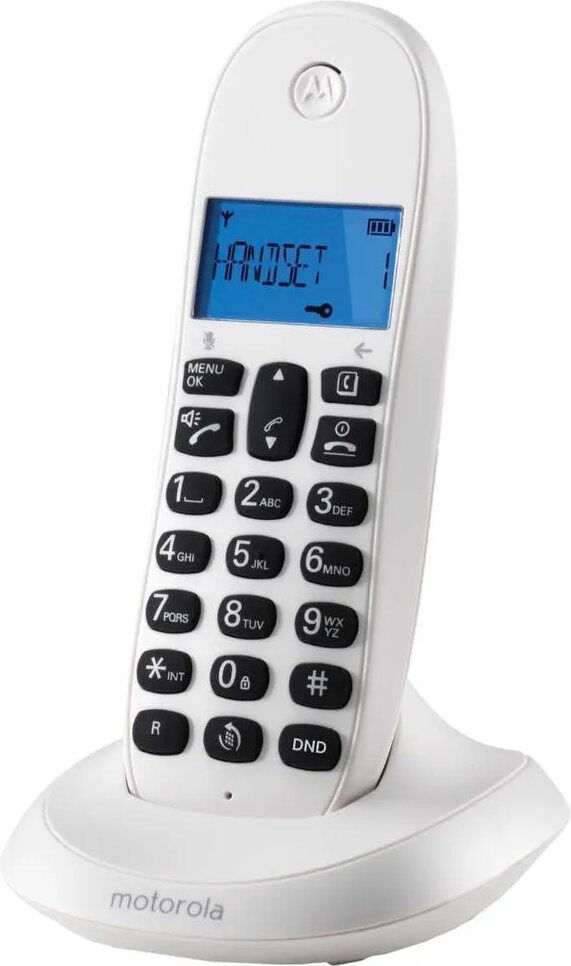 107C1001BLANCO, DECT-телефон MOTOROLA C1001СB+ белый