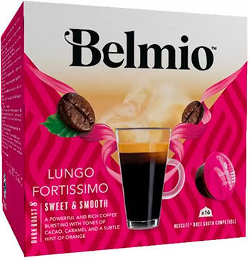 Кофе в капсулах Belmio Lungo Fortissimo для системы Dolce Gusto 16 капсул
