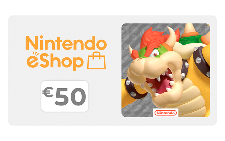 Игровая валюта Nintendo Карта оплаты Nintendo eShop 50 EUR [Цифровая версия]