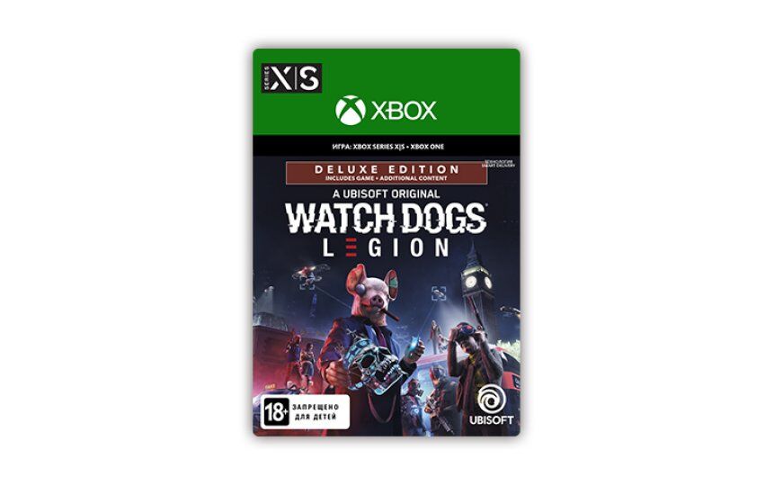 Игра для приставок Ubisoft Watch Dogs Legion Deluxe Edition (цифровая версия) (Xbox One + Xbox Series X|S) (RU)