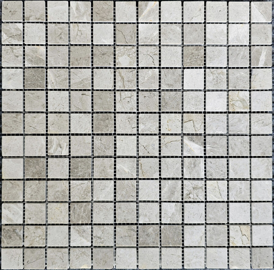 Мозаика мраморная PIX 330 Tundra Grey PIX330 матовая серая