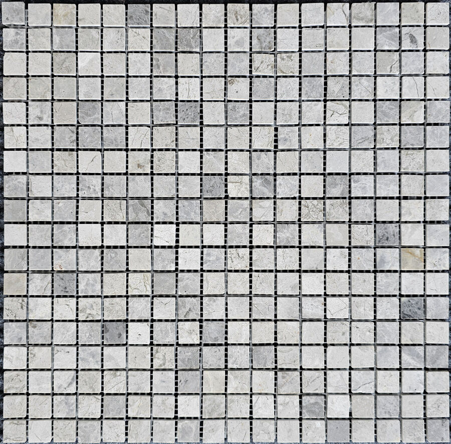Мозаика PIX 328 Tundra Grey Pixmosaic PIX328 серая Полированная