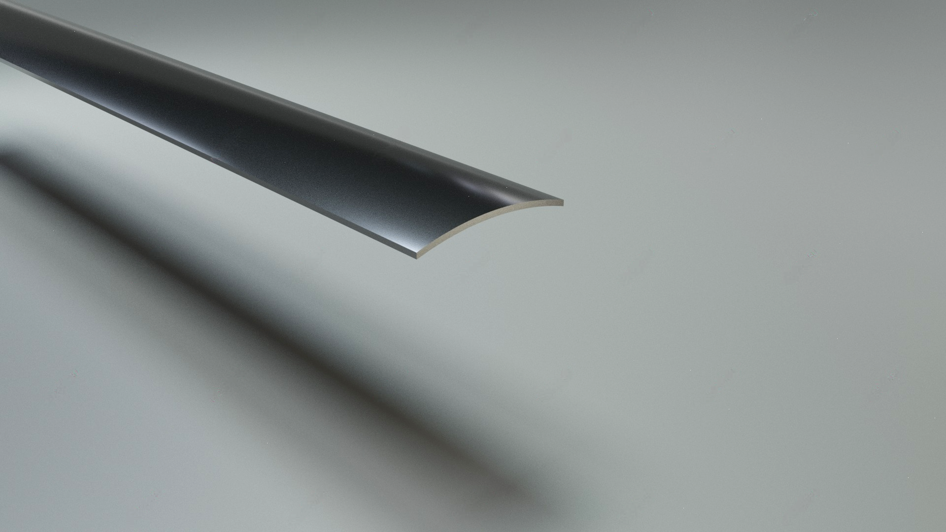 Порог плоский радиусный PR-2 ширина 50 мм, сталь нержавеющая (шлифованная/полированная)