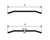 Порог плоский PR-1 ширина 70 мм, сталь нержавеющая (шлифованная/полированная) #2