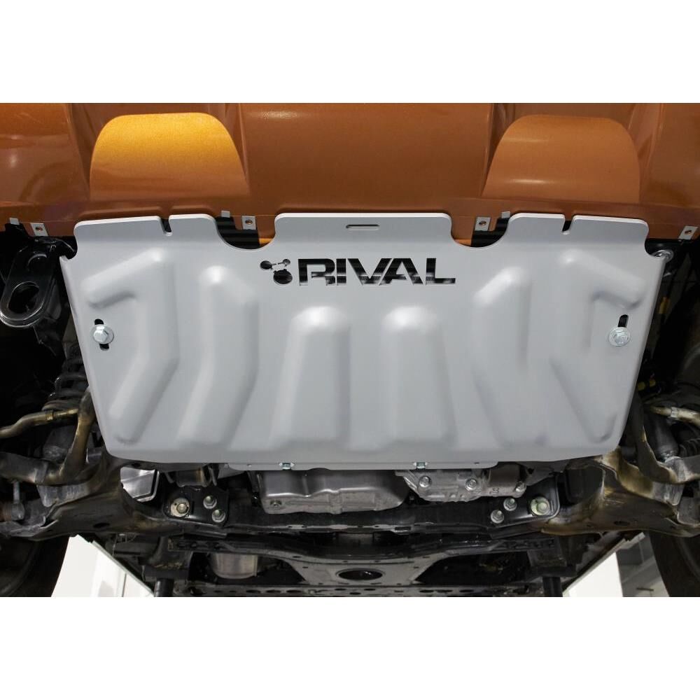 Защита алюминиевая Rival для радиатора Nissan Navara D40 2005-2015
