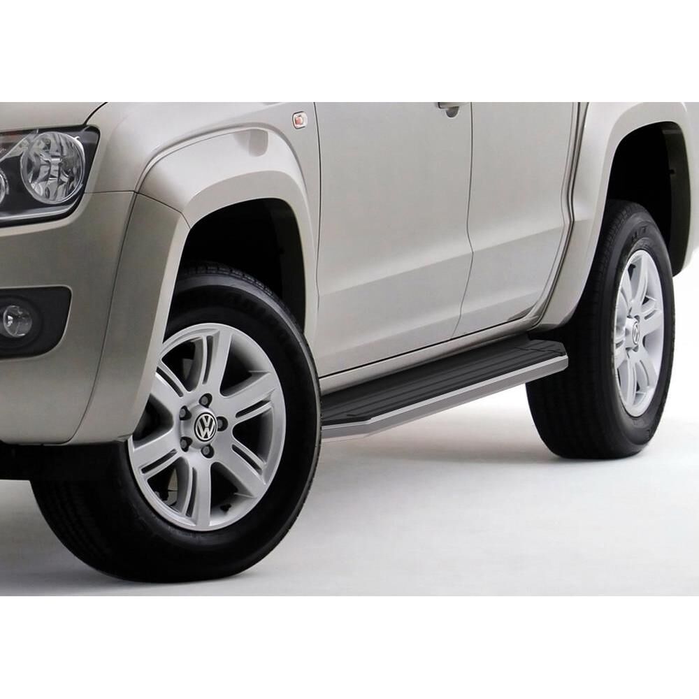 Пороги алюминиевые Rival Premium для Volkswagen Amarok 2010-2015