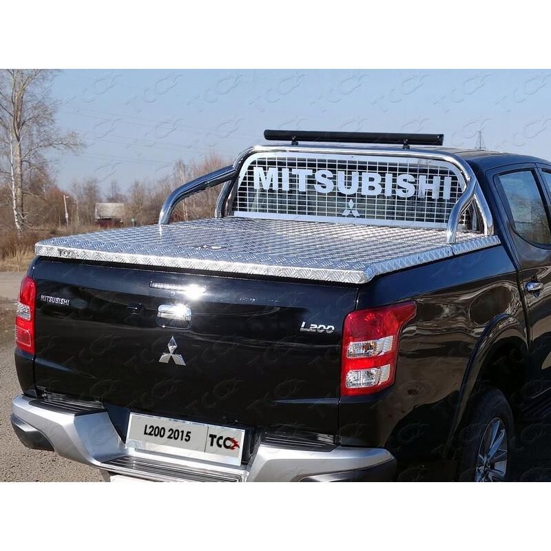Защита кузова и заднего стекла (для крышки) 75х42 мм со светодиодной фарой MITSUBISHI L200 2019-