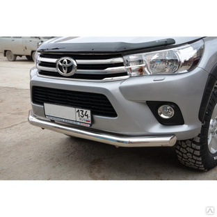 Защита переднего бампера Toyota Hilux 2015 