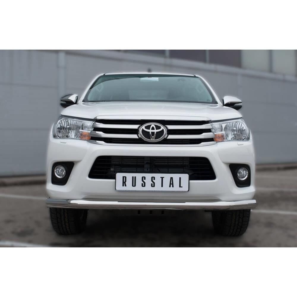 Toyota Hilux 2015-2020 Защита переднего бампера d76 (секции)