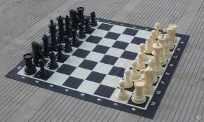 Комплект шахматных фигур (артикул GC-8) с виниловым полем 