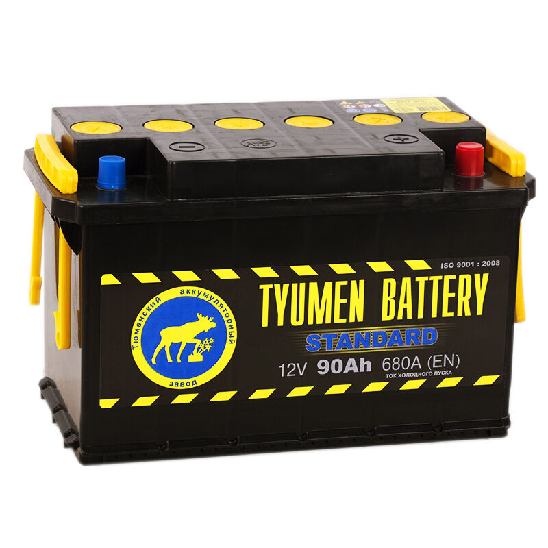 Аккумулятор Tyumen Battery Standard 90 Ач обр. пол. 680A (345x175x213)