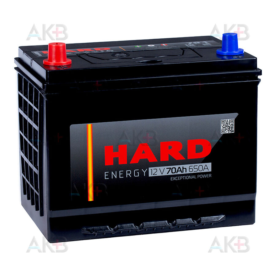 Аккумулятор HARD Asia 85D26R 70 Ач 650A п.п. (260x173x225) ca/ca Silver