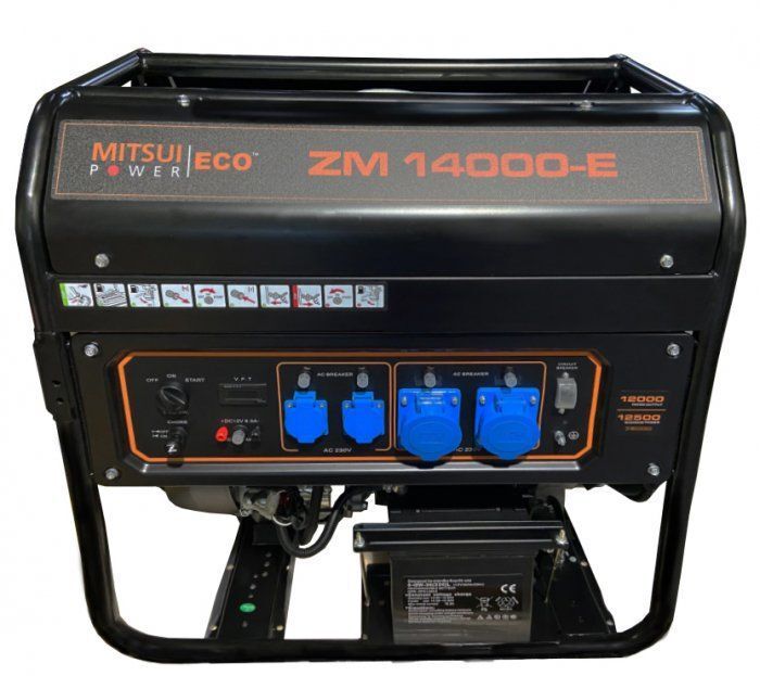 Бензиновый генератор Mitsui Power ZM 14000 E 12 кВт