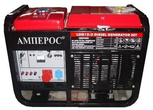 Дизельный генератор АМПЕРОС LDG 12-3 E с АВР 10 кВт
