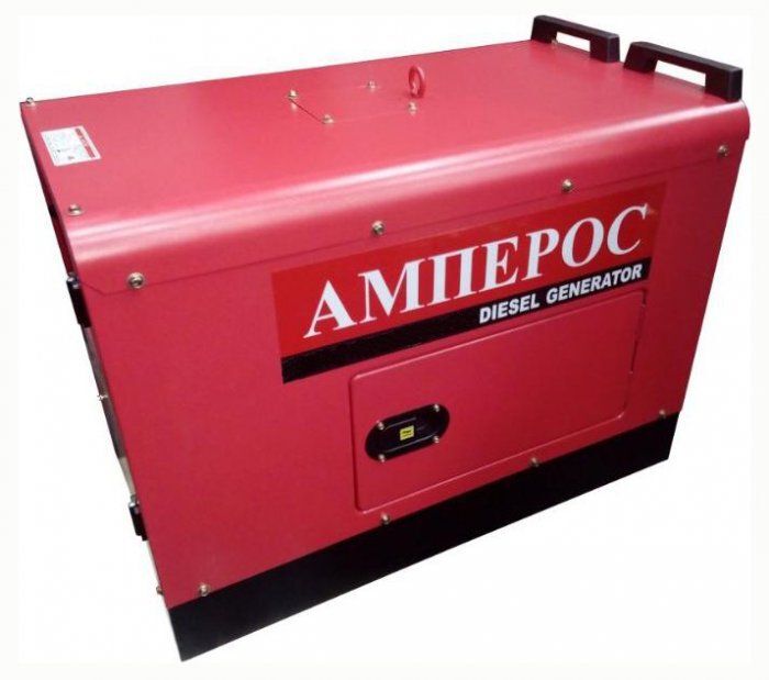 Дизельный генератор АМПЕРОС LDG 8500 СLE-3 в кожухе с АВР 6.3 кВт